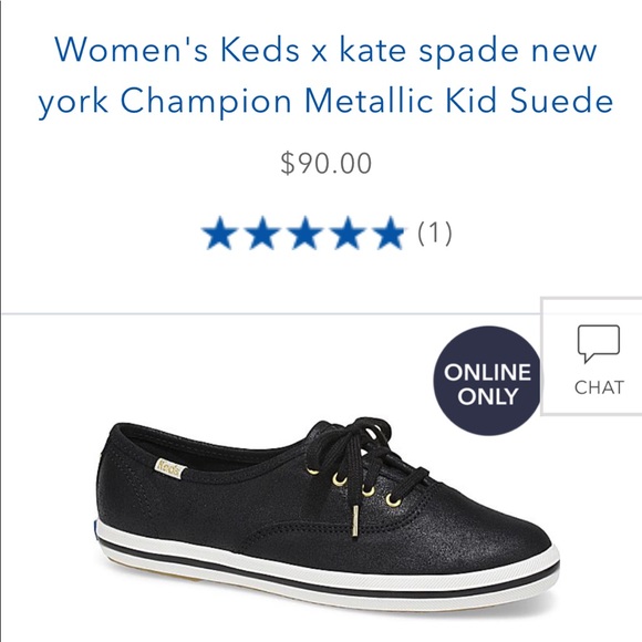 women's keds x kate spade new york champion metallic kid suede
